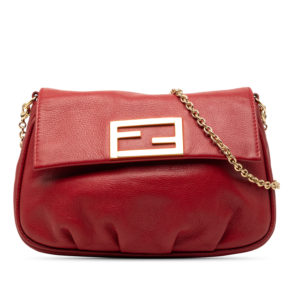 Pre-Loved Fendi Leather Fendista Pochette Crossbody